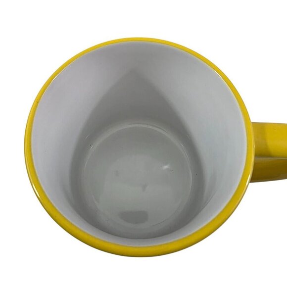 M&M’s Mars Candy Brand NOT YOUR AVERAGE NUT Large Yellow 16 Oz Cup Mug - Picture 7 of 16